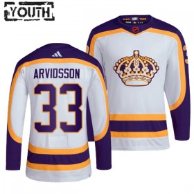 Los Angeles Kings tröja Viktor Arvidsson 33 Adidas 2022-23 Vit Reverse Retro 2.0 Authentic - NHL Tröjor Barn